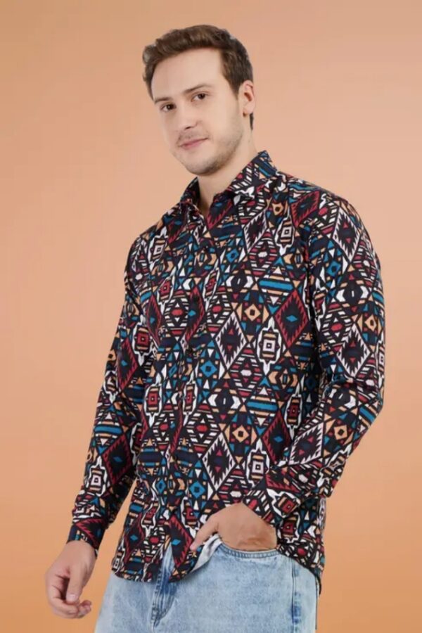 Men's Stylish Fancy Printed Full Sleeve Casual Regular Shirt