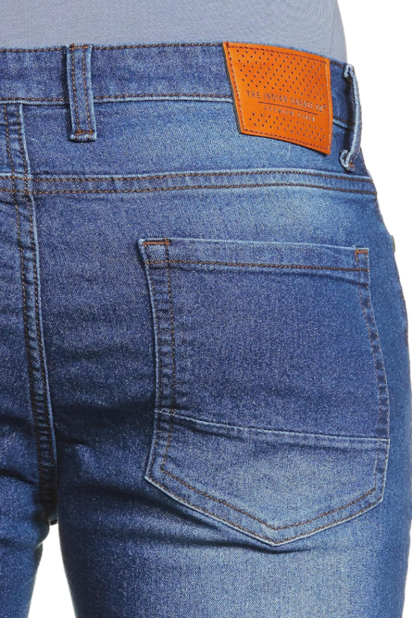 Men Slim Fit Solid Mid Rise Jeans - Image 2
