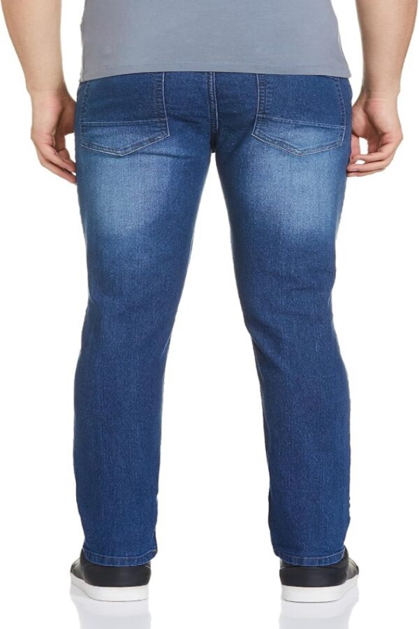 Men Slim Fit Solid Mid Rise Jeans - Image 4