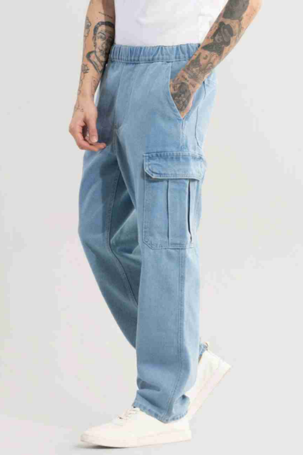 Men Mid Rise Blue Jeans - Image 2
