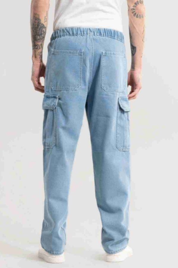Men Mid Rise Blue Jeans - Image 3