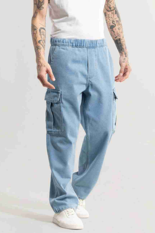 Men Mid Rise Blue Jeans